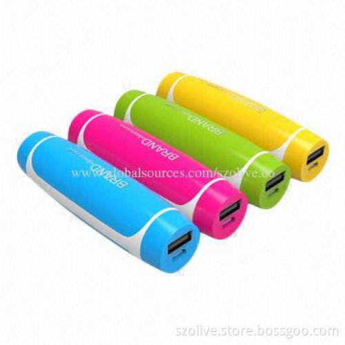 Hot-selling Portable Mini Power Banks, 2,600mAh Capacity